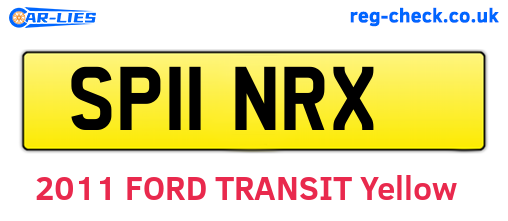 SP11NRX are the vehicle registration plates.
