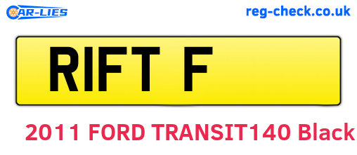 R1FTF are the vehicle registration plates.