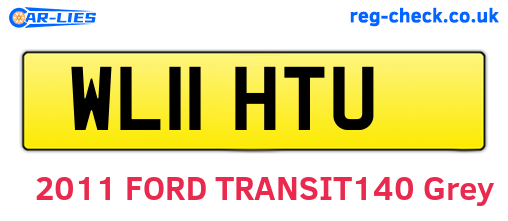 WL11HTU are the vehicle registration plates.