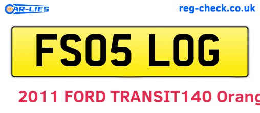 FS05LOG are the vehicle registration plates.
