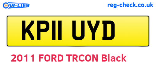 KP11UYD are the vehicle registration plates.