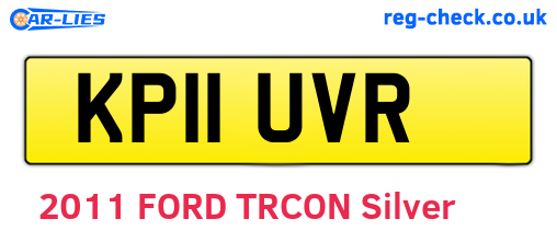 KP11UVR are the vehicle registration plates.