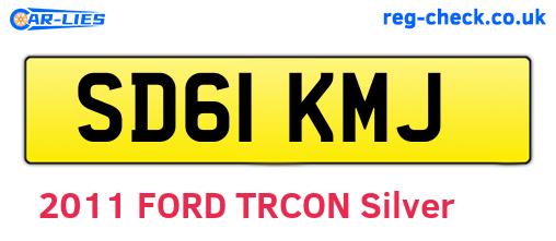 SD61KMJ are the vehicle registration plates.