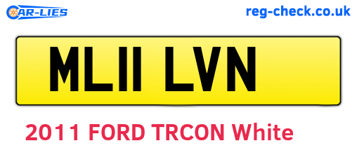 ML11LVN are the vehicle registration plates.