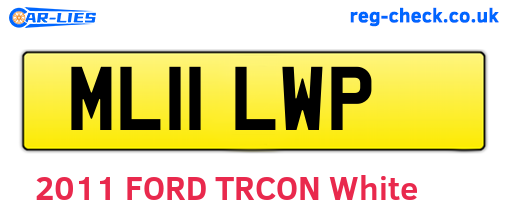 ML11LWP are the vehicle registration plates.