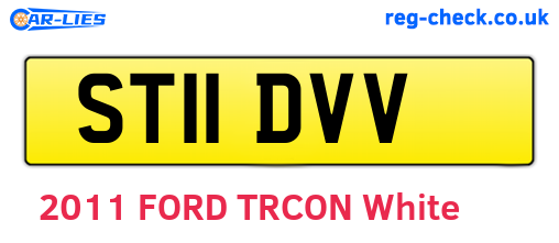 ST11DVV are the vehicle registration plates.