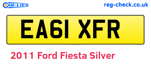 Silver 2011 Ford Fiesta (EA61XFR)