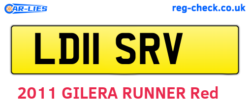 LD11SRV are the vehicle registration plates.