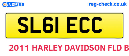 SL61ECC are the vehicle registration plates.