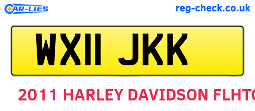 WX11JKK are the vehicle registration plates.