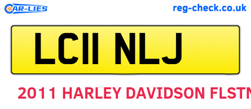 LC11NLJ are the vehicle registration plates.