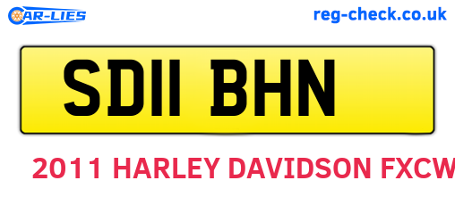 SD11BHN are the vehicle registration plates.