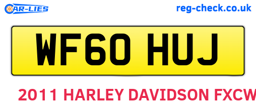 WF60HUJ are the vehicle registration plates.