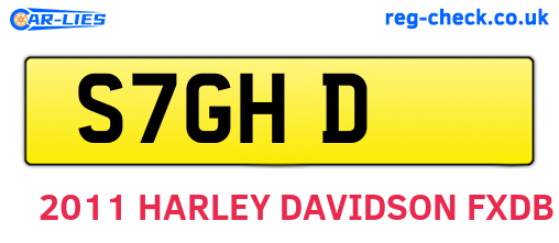 S7GHD are the vehicle registration plates.