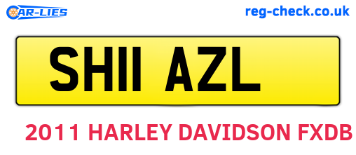 SH11AZL are the vehicle registration plates.