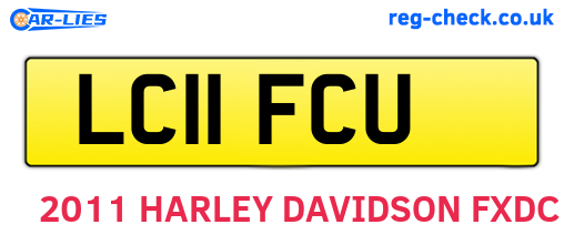LC11FCU are the vehicle registration plates.