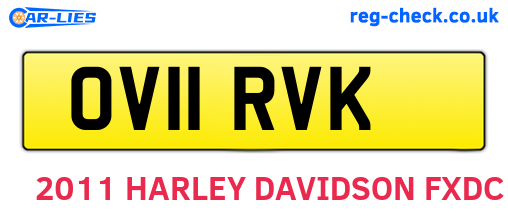 OV11RVK are the vehicle registration plates.