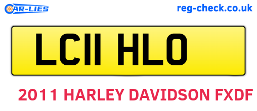 LC11HLO are the vehicle registration plates.