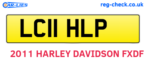 LC11HLP are the vehicle registration plates.