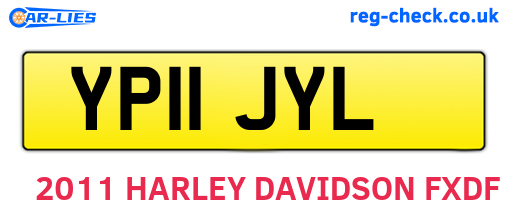 YP11JYL are the vehicle registration plates.