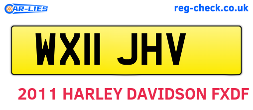 WX11JHV are the vehicle registration plates.