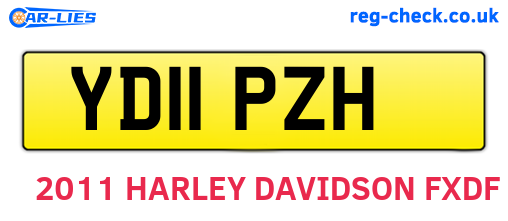 YD11PZH are the vehicle registration plates.