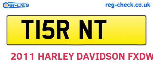 T15RNT are the vehicle registration plates.