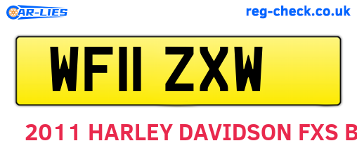 WF11ZXW are the vehicle registration plates.