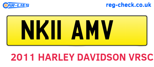 NK11AMV are the vehicle registration plates.