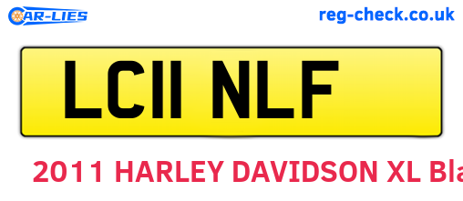 LC11NLF are the vehicle registration plates.