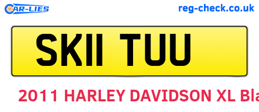 SK11TUU are the vehicle registration plates.