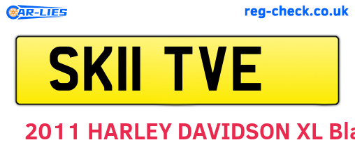 SK11TVE are the vehicle registration plates.