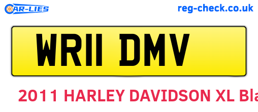 WR11DMV are the vehicle registration plates.