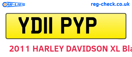 YD11PYP are the vehicle registration plates.