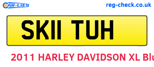 SK11TUH are the vehicle registration plates.