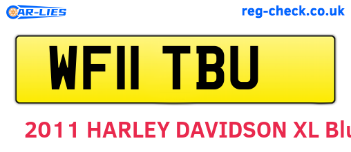 WF11TBU are the vehicle registration plates.