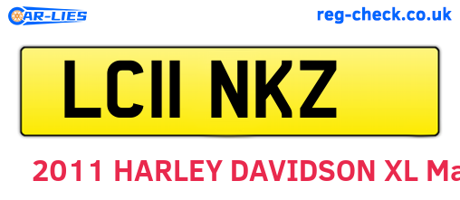 LC11NKZ are the vehicle registration plates.