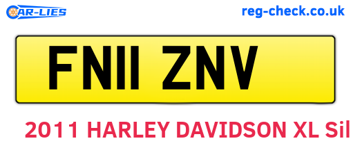 FN11ZNV are the vehicle registration plates.