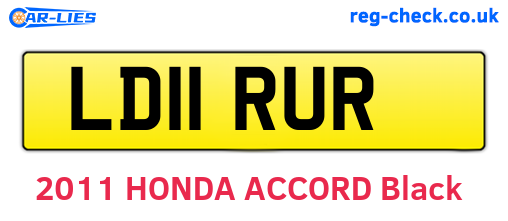 LD11RUR are the vehicle registration plates.