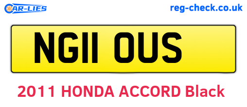 NG11OUS are the vehicle registration plates.