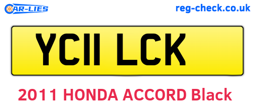 YC11LCK are the vehicle registration plates.