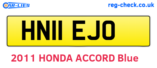 HN11EJO are the vehicle registration plates.