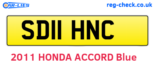 SD11HNC are the vehicle registration plates.