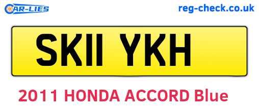 SK11YKH are the vehicle registration plates.