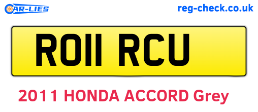 RO11RCU are the vehicle registration plates.