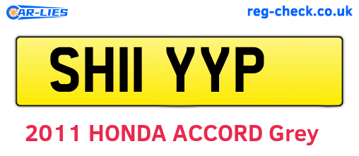 SH11YYP are the vehicle registration plates.