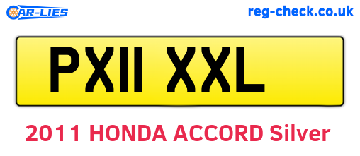 PX11XXL are the vehicle registration plates.