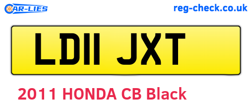 LD11JXT are the vehicle registration plates.