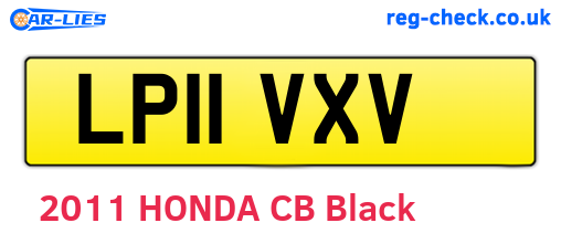 LP11VXV are the vehicle registration plates.