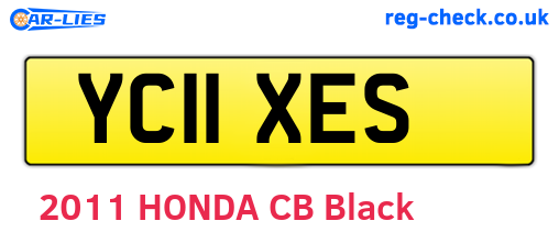 YC11XES are the vehicle registration plates.